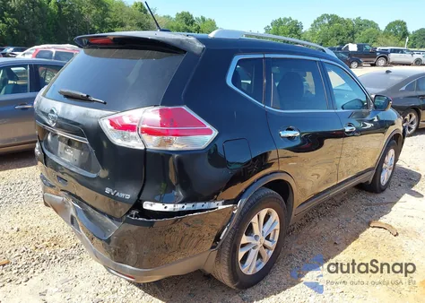 2015 Nissan Rogue Sv из США, поврежденный, VIN KNMAT2MV3FP572869